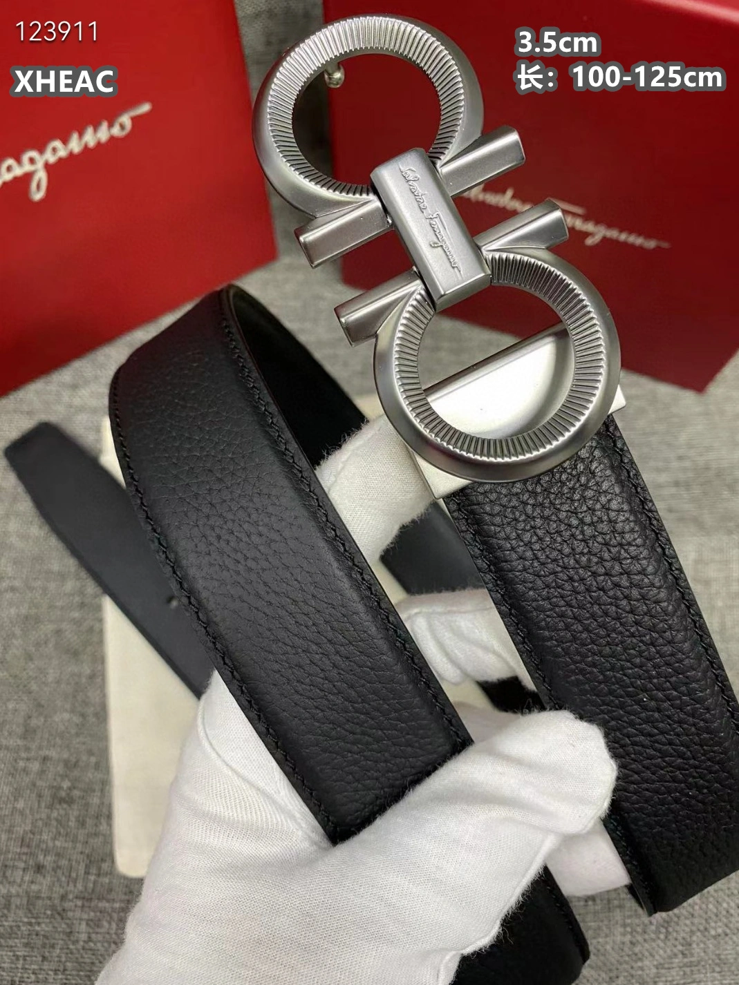 Salvatore Ferragamo AAA Quality Belts For Men Cozy 4175