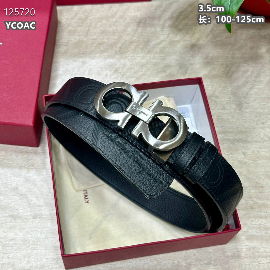 Salvatore Ferragamo AAA Quality Belts For Men EyeCatching 3123