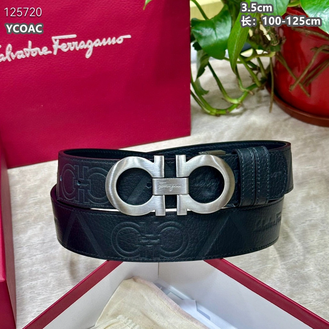 Salvatore Ferragamo AAA Quality Belts For Men EyeCatching 3123