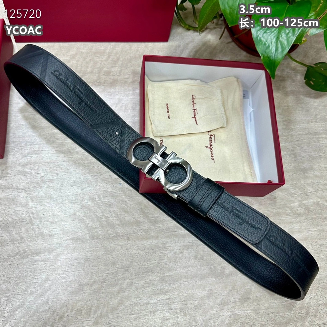 Salvatore Ferragamo AAA Quality Belts For Men EyeCatching 3123