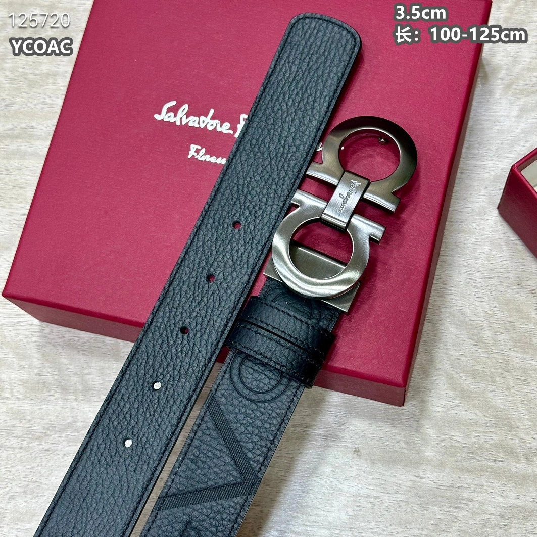 Salvatore Ferragamo AAA Quality Belts For Men EyeCatching 3123