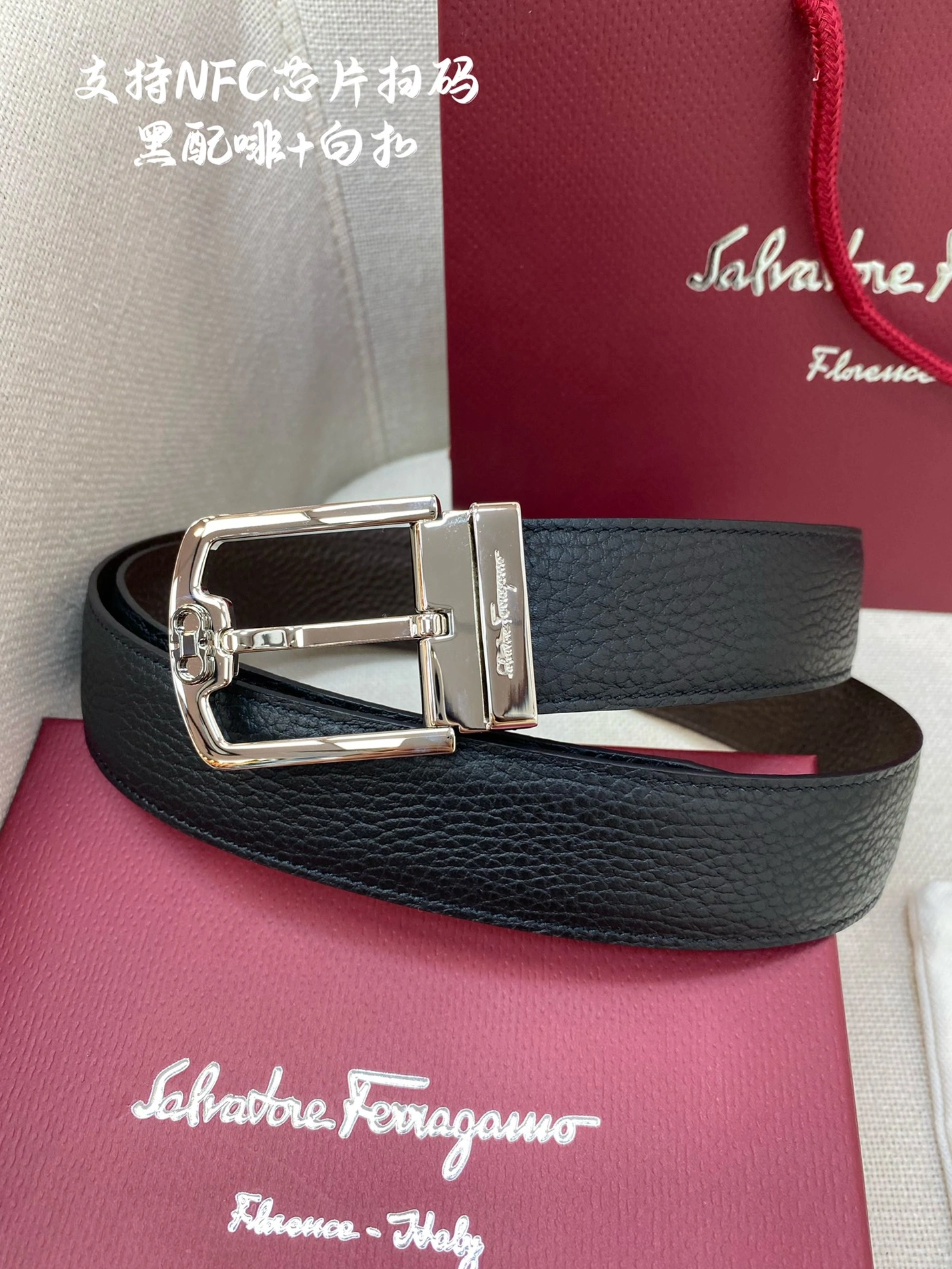 Salvatore Ferragamo AAA Quality Belts For Men Flexible 6185