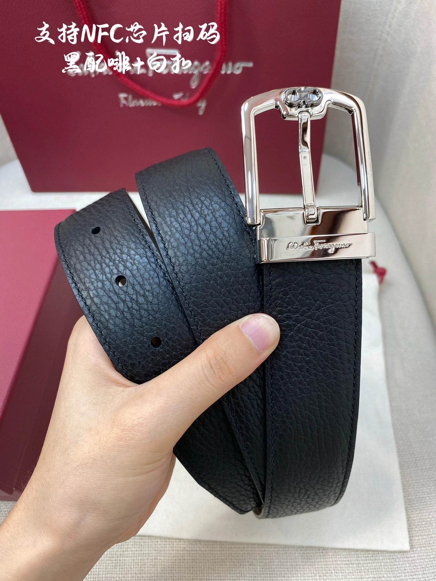 Salvatore Ferragamo AAA Quality Belts For Men Flexible 6185