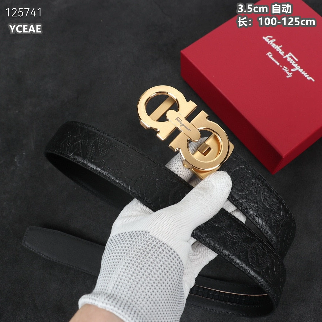Salvatore Ferragamo AAA Quality Belts For Men Flexible 8635