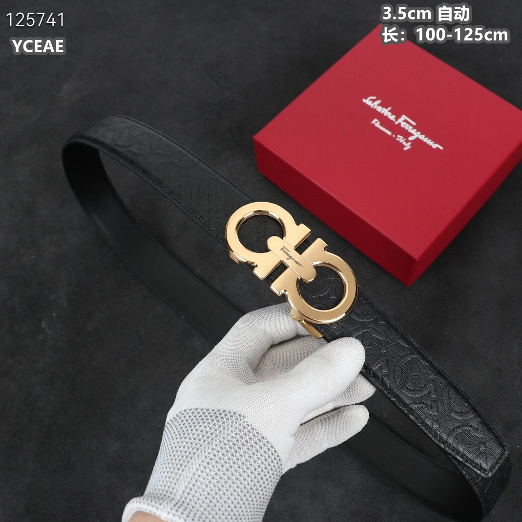 Salvatore Ferragamo AAA Quality Belts For Men Flexible 8635