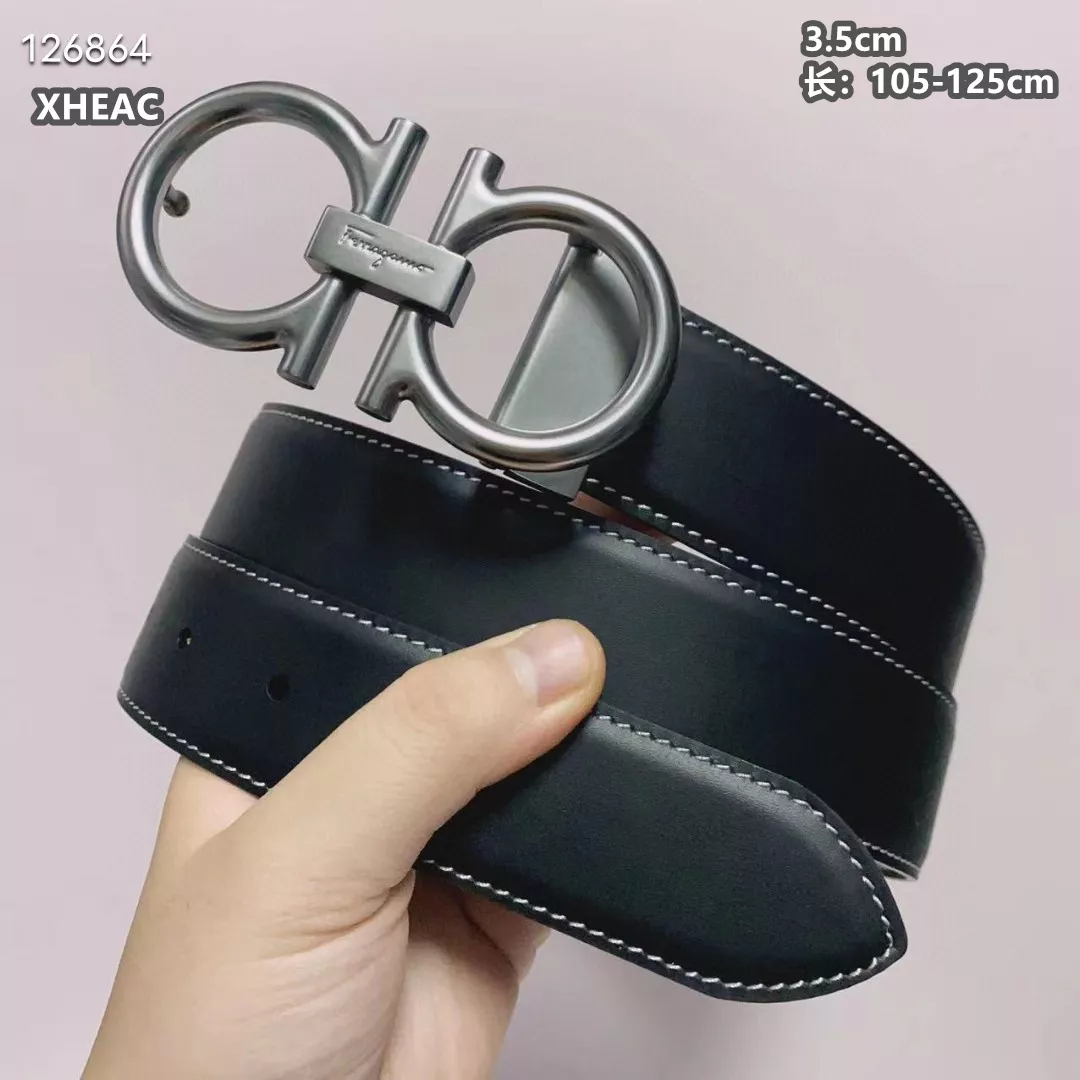 Salvatore Ferragamo AAA Quality Belts For Men Modern 6414