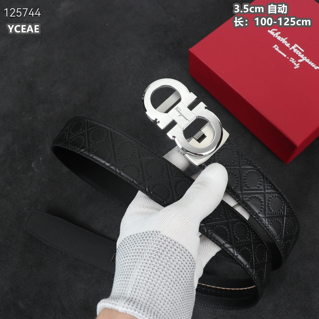 Salvatore Ferragamo AAA Quality Belts For Men Modern 7156