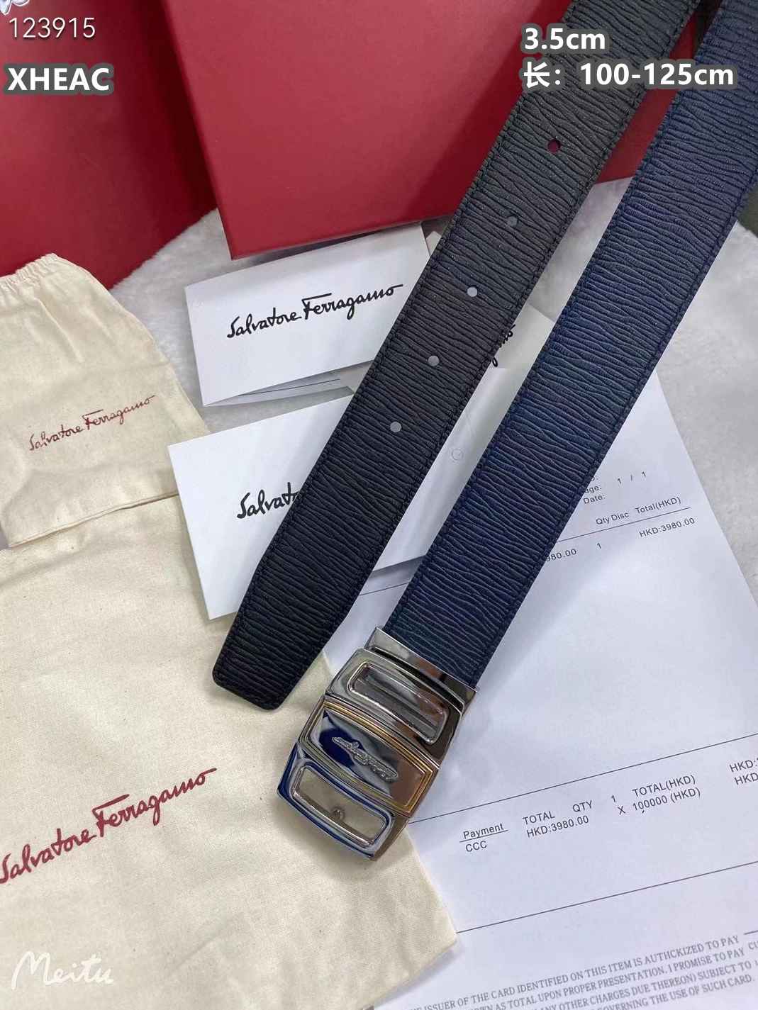 Salvatore Ferragamo AAA Quality Belts For Men Practical 2958