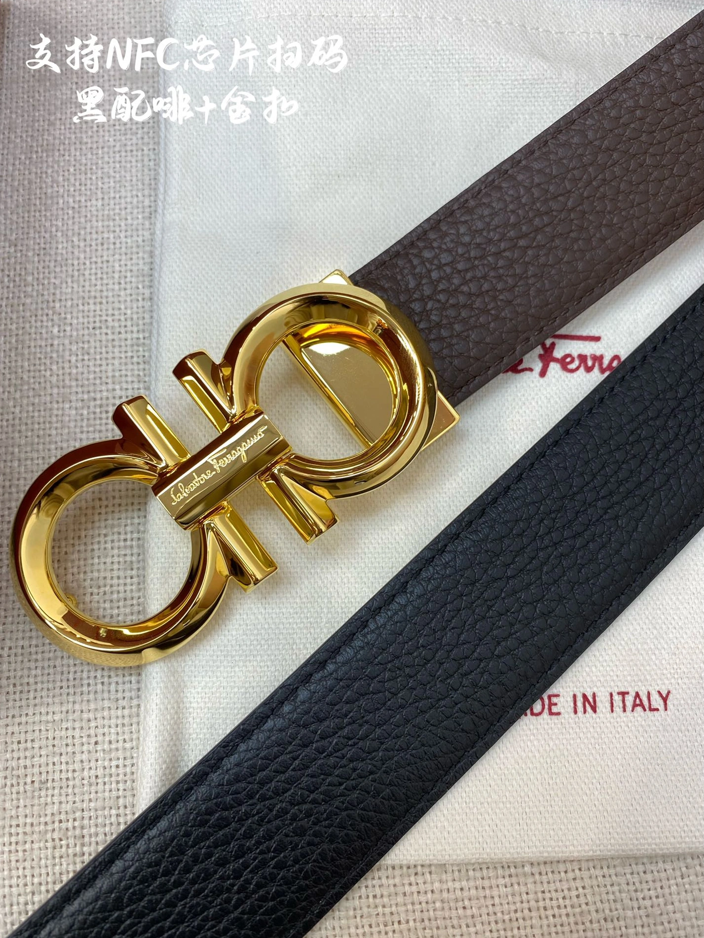 Salvatore Ferragamo AAA Quality Belts For Men Refined 2255