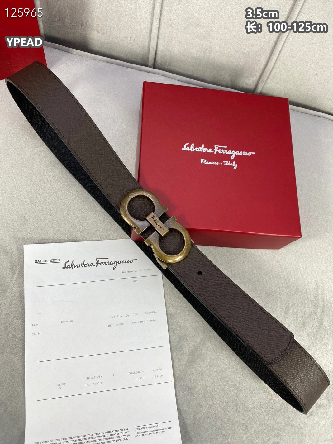 Salvatore Ferragamo AAA Quality Belts For Men Refined 4268