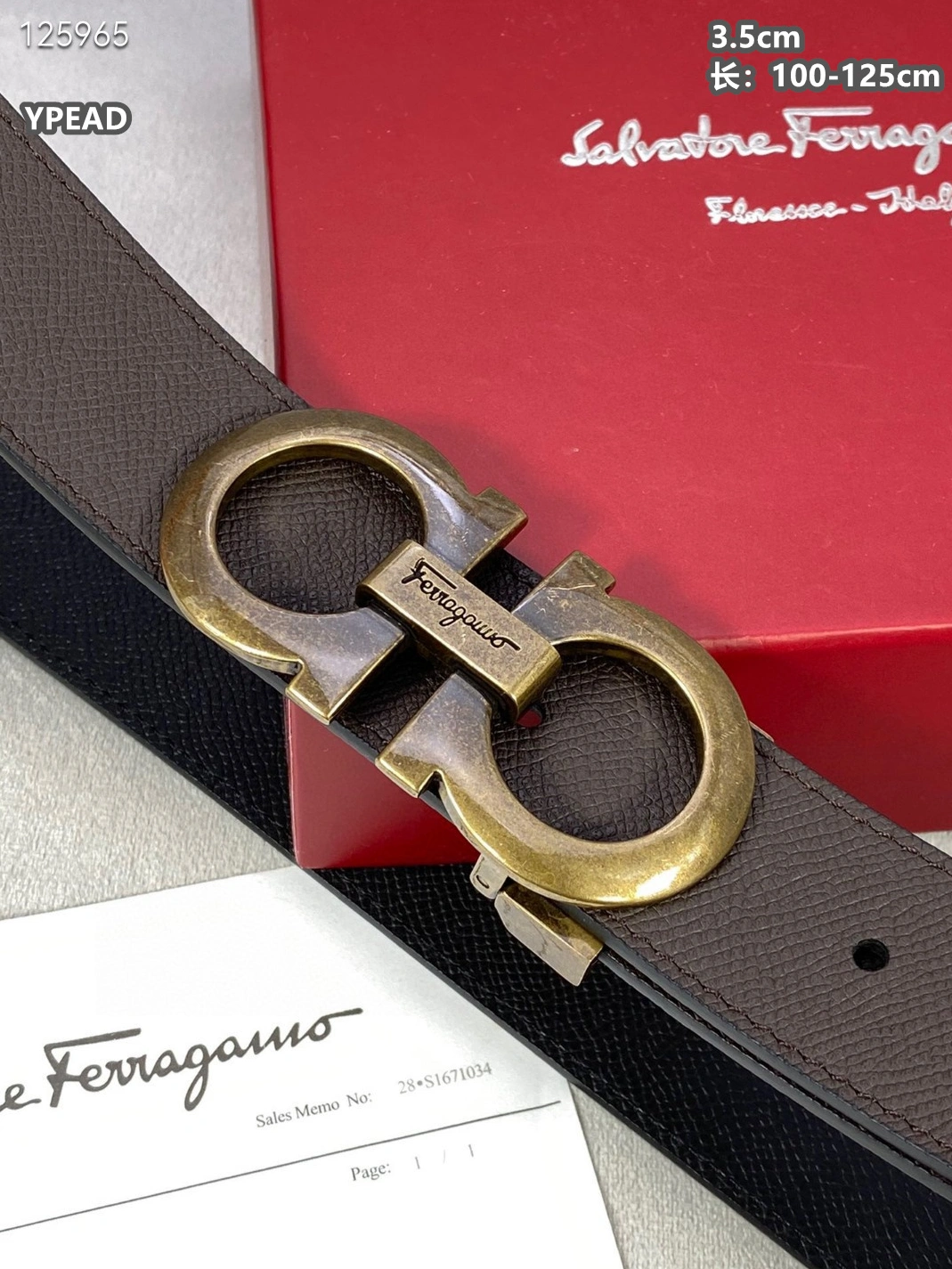 Salvatore Ferragamo AAA Quality Belts For Men Refined 4268