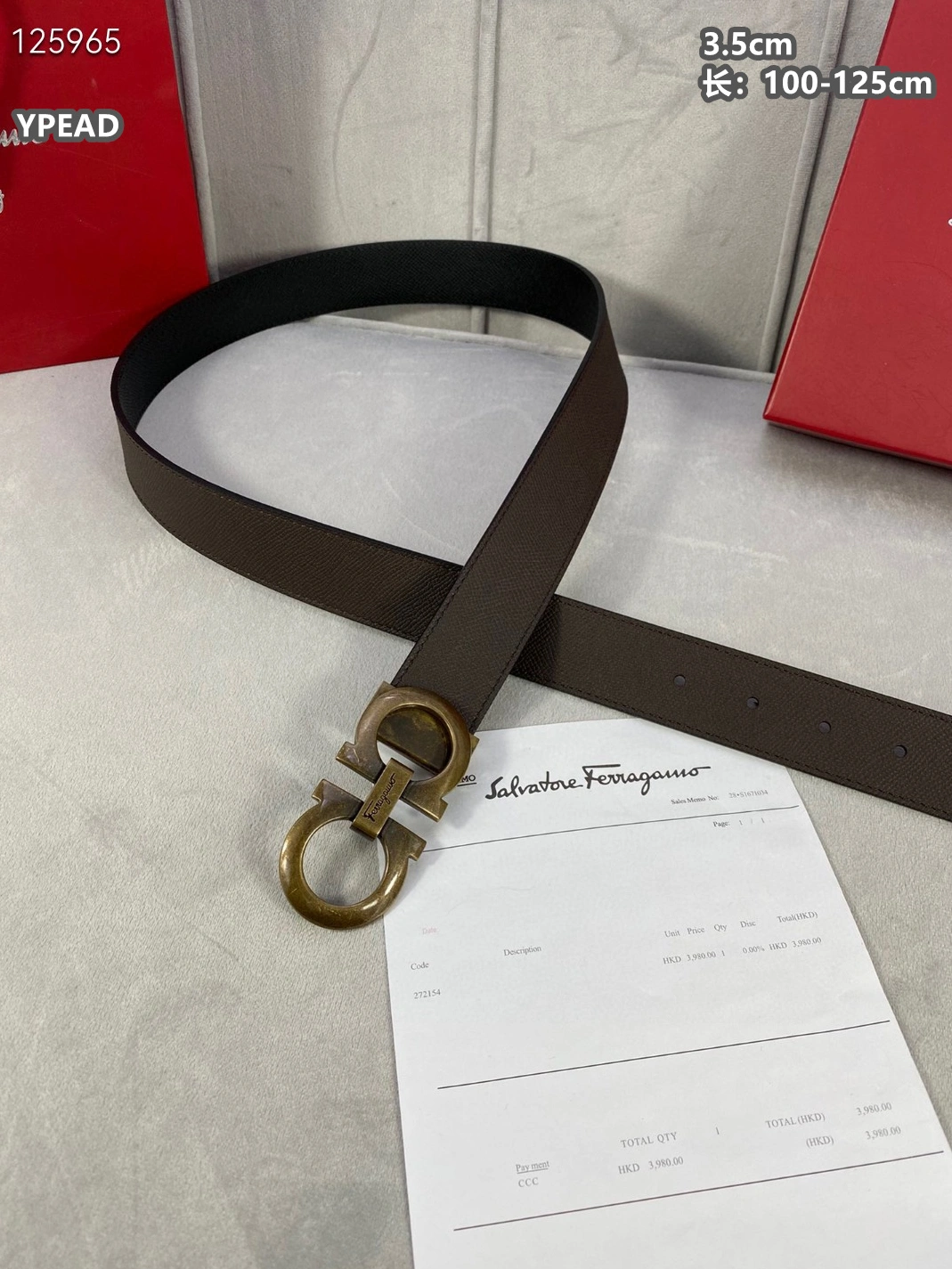 Salvatore Ferragamo AAA Quality Belts For Men Refined 4268