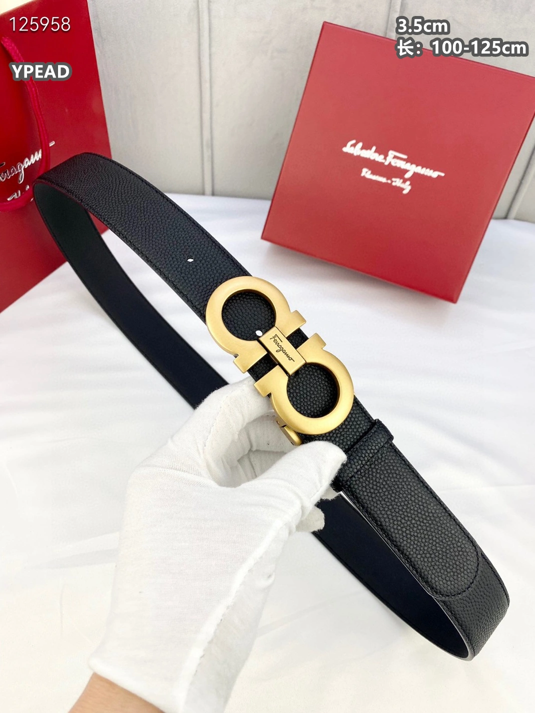 Salvatore Ferragamo AAA Quality Belts For Men Reliable 5053