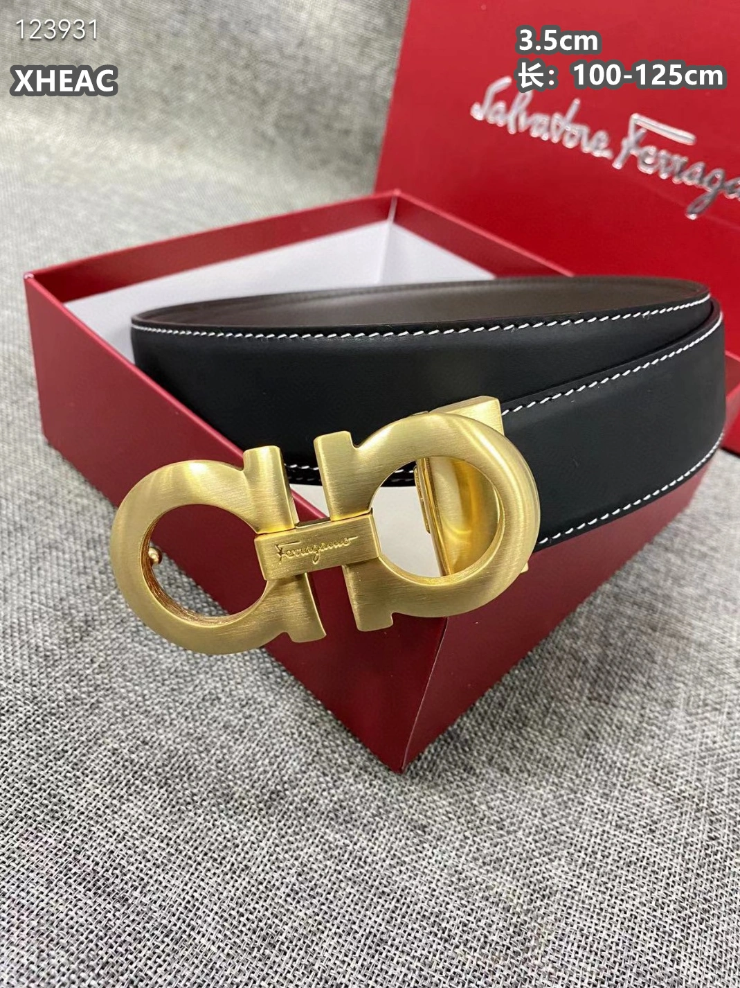 Salvatore Ferragamo AAA Quality Belts For Men Sophisticated 317