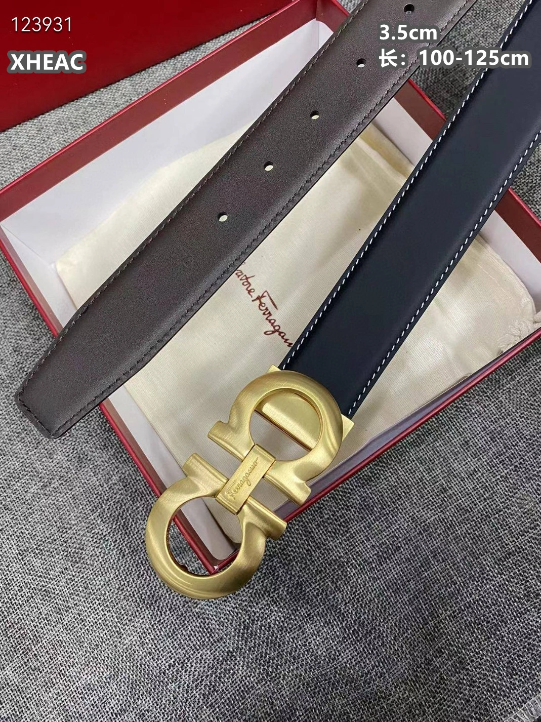 Salvatore Ferragamo AAA Quality Belts For Men Sophisticated 317