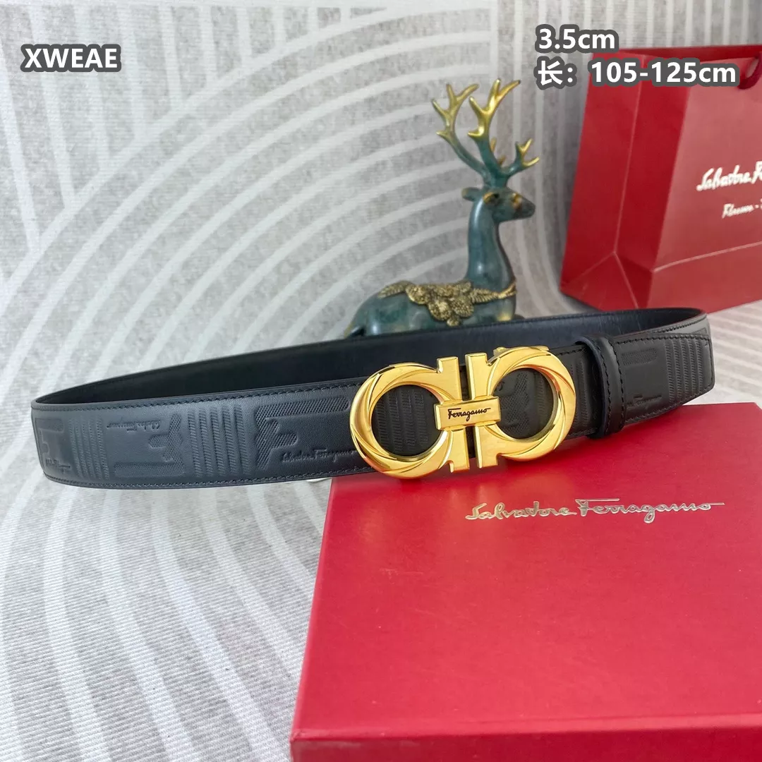 Salvatore Ferragamo AAA Quality Belts For Men Versatile 814