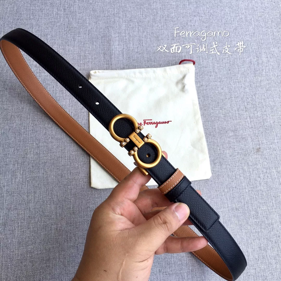 Salvatore Ferragamo AAA Quality Belts In 2.5cm For Women Cozy 7047