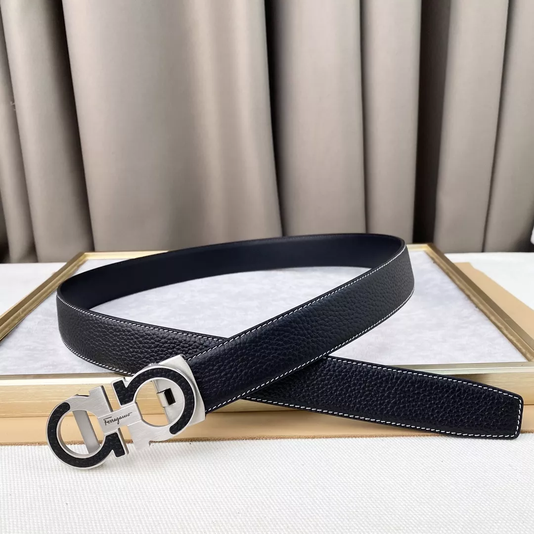 Salvatore Ferragamo AAA Quality Belts In 3.5cm For Men AllSeason 1441
