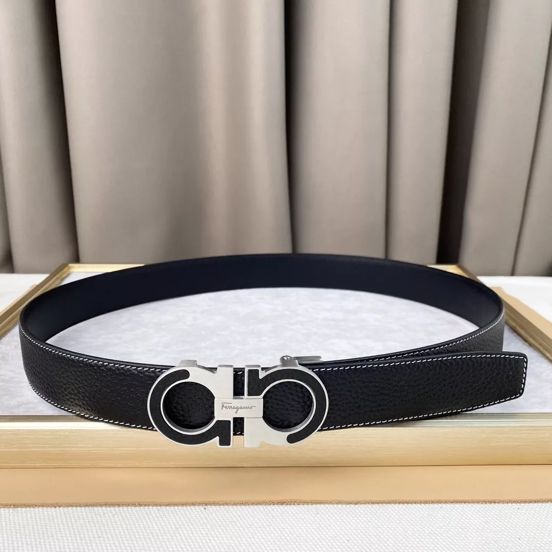 Salvatore Ferragamo AAA Quality Belts In 3.5cm For Men AllSeason 1441