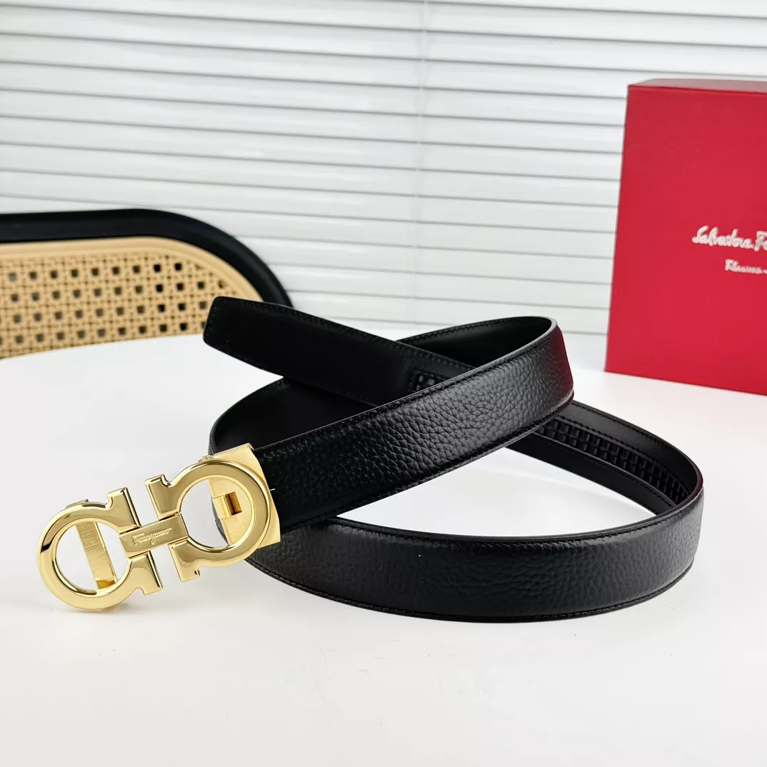 Salvatore Ferragamo AAA Quality Belts In 3.5cm For Men BestValue 7202