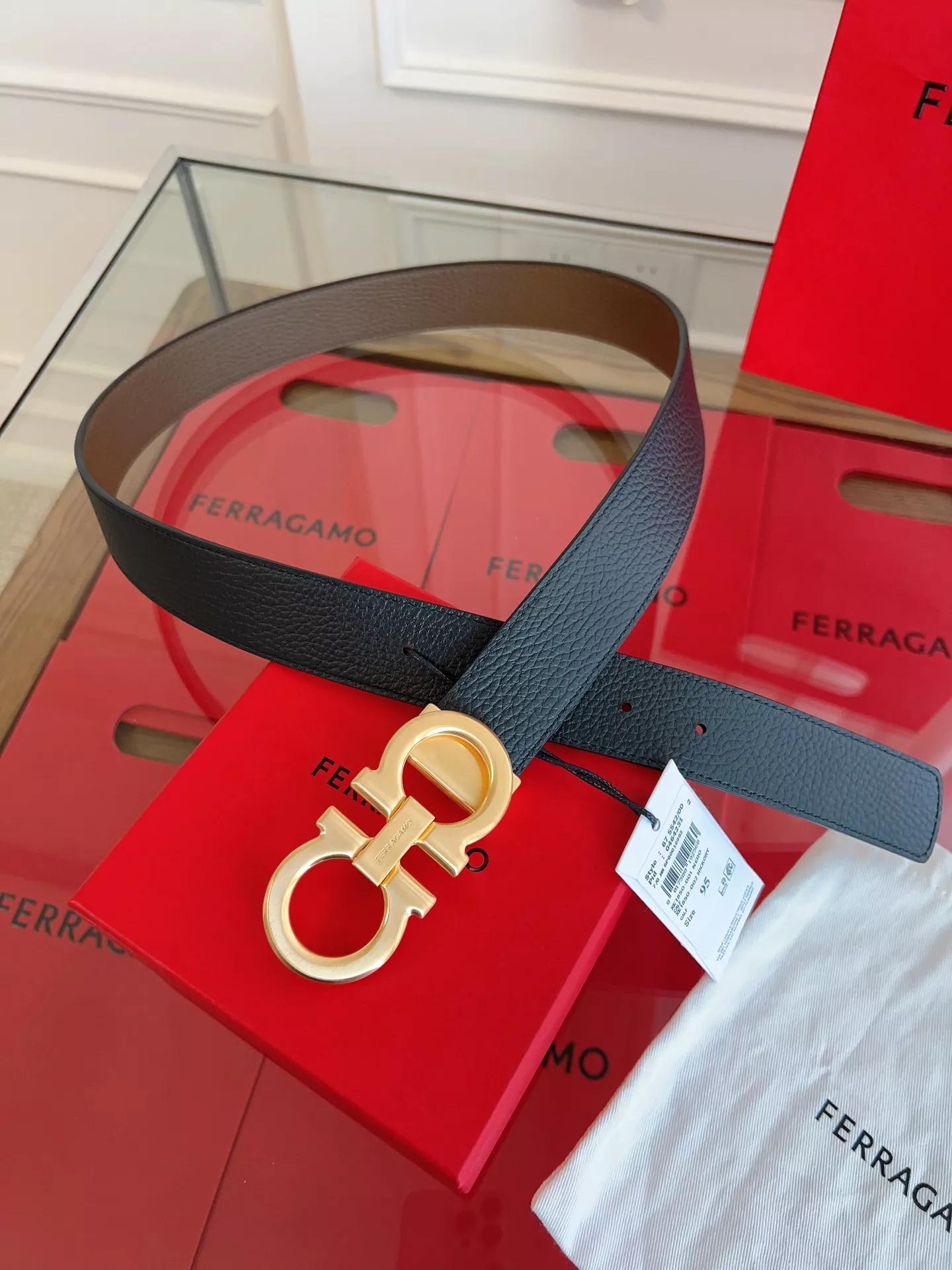 Salvatore Ferragamo AAA Quality Belts In 3.5cm For Men Bright 2161