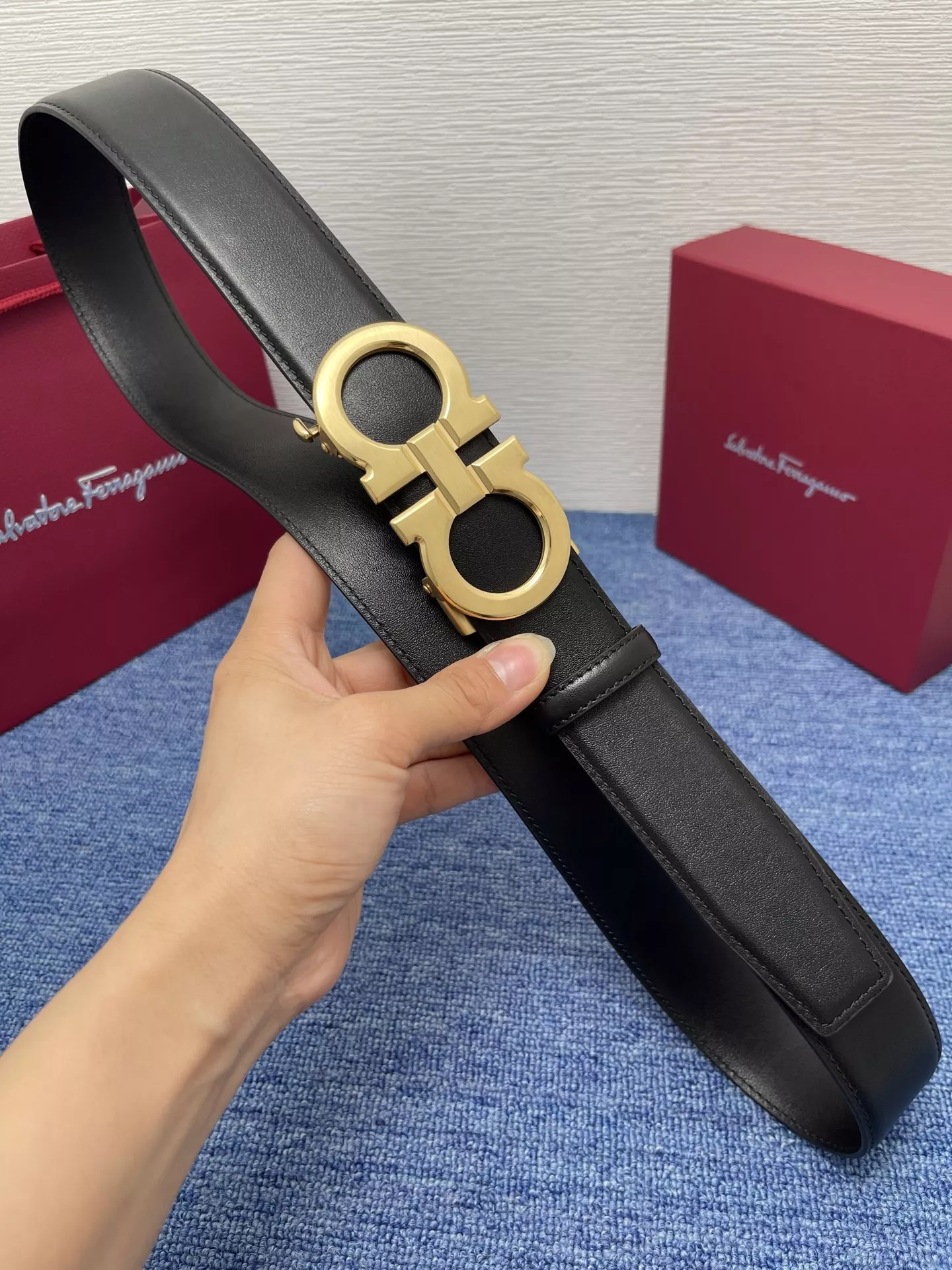 Salvatore Ferragamo AAA Quality Belts In 3.5cm For Men Classic 8527