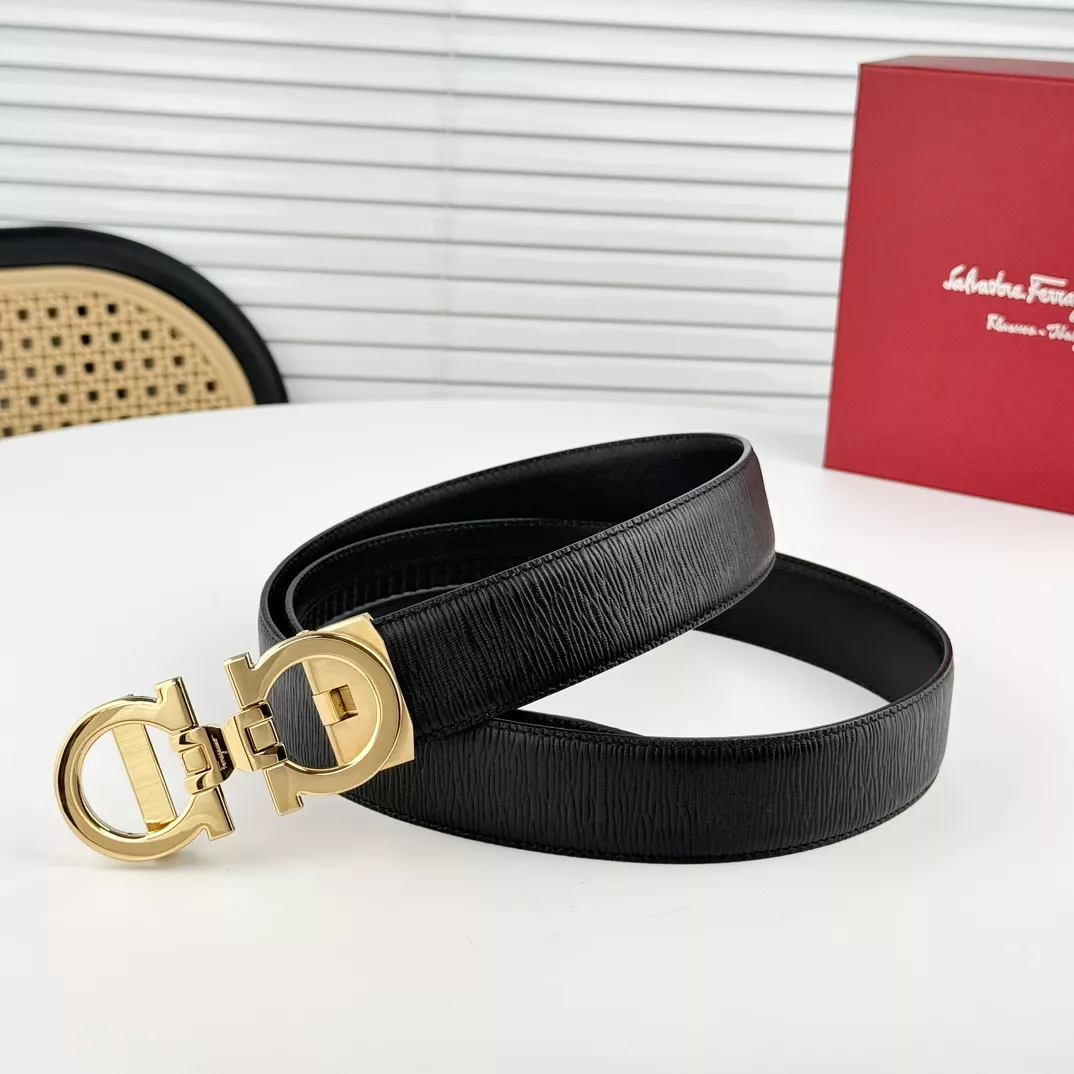 Salvatore Ferragamo AAA Quality Belts In 3.5cm For Men Comfortable 2187