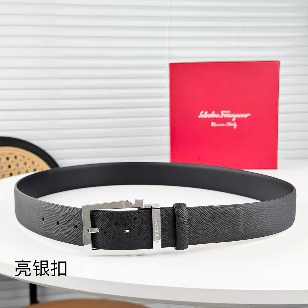 Salvatore Ferragamo AAA Quality Belts In 3.5cm For Men DailyWear 6131