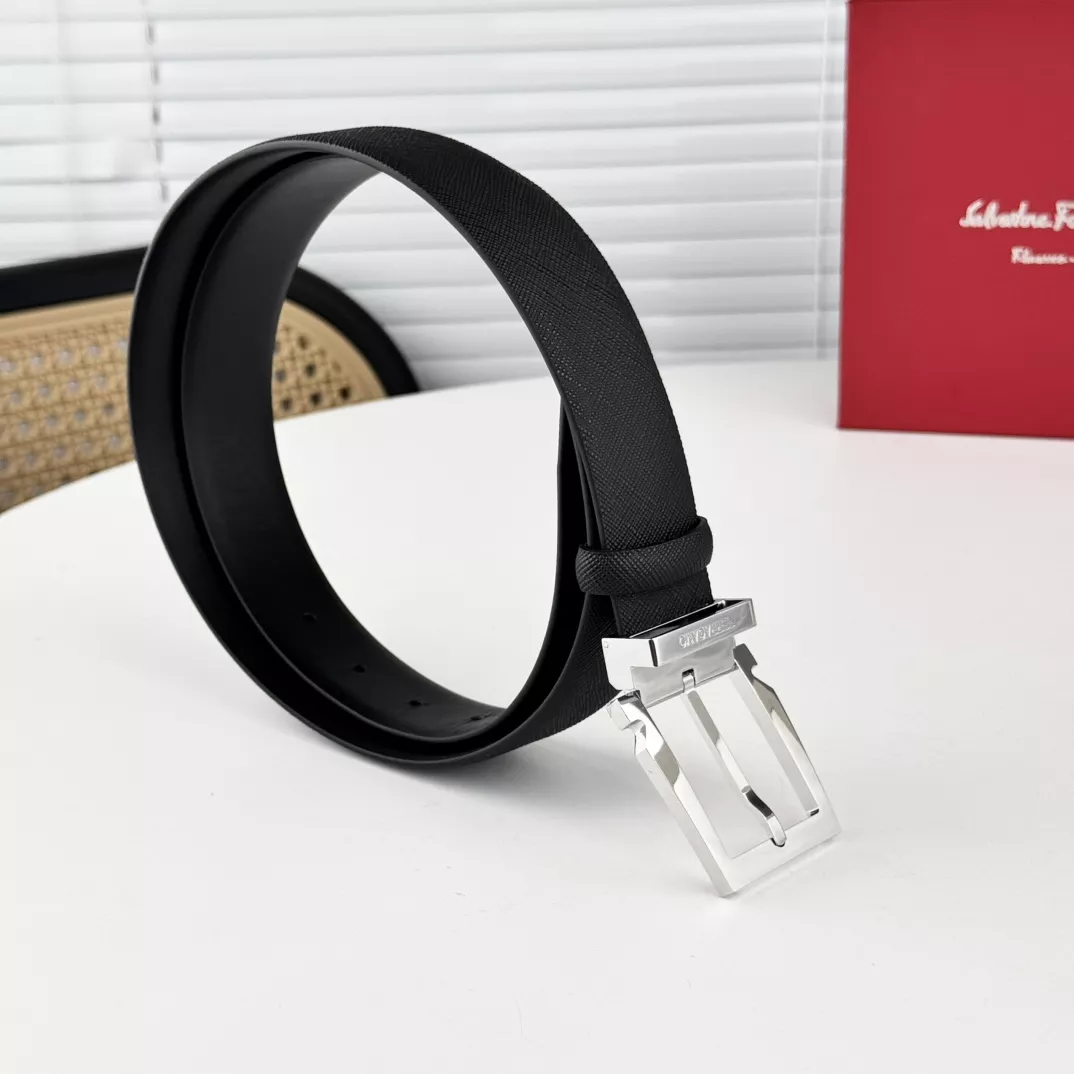 Salvatore Ferragamo AAA Quality Belts In 3.5cm For Men DailyWear 6131