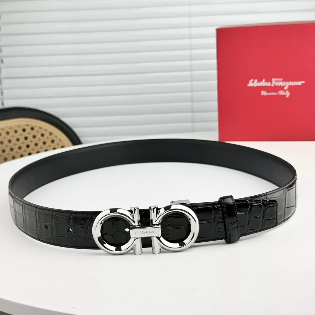 Salvatore Ferragamo AAA Quality Belts In 3.5cm For Men EasyMatch 9449
