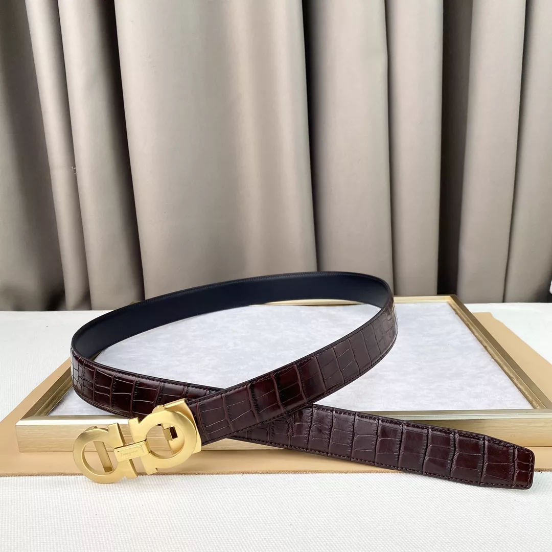 Salvatore Ferragamo AAA Quality Belts In 3.5cm For Men Efficient 7296