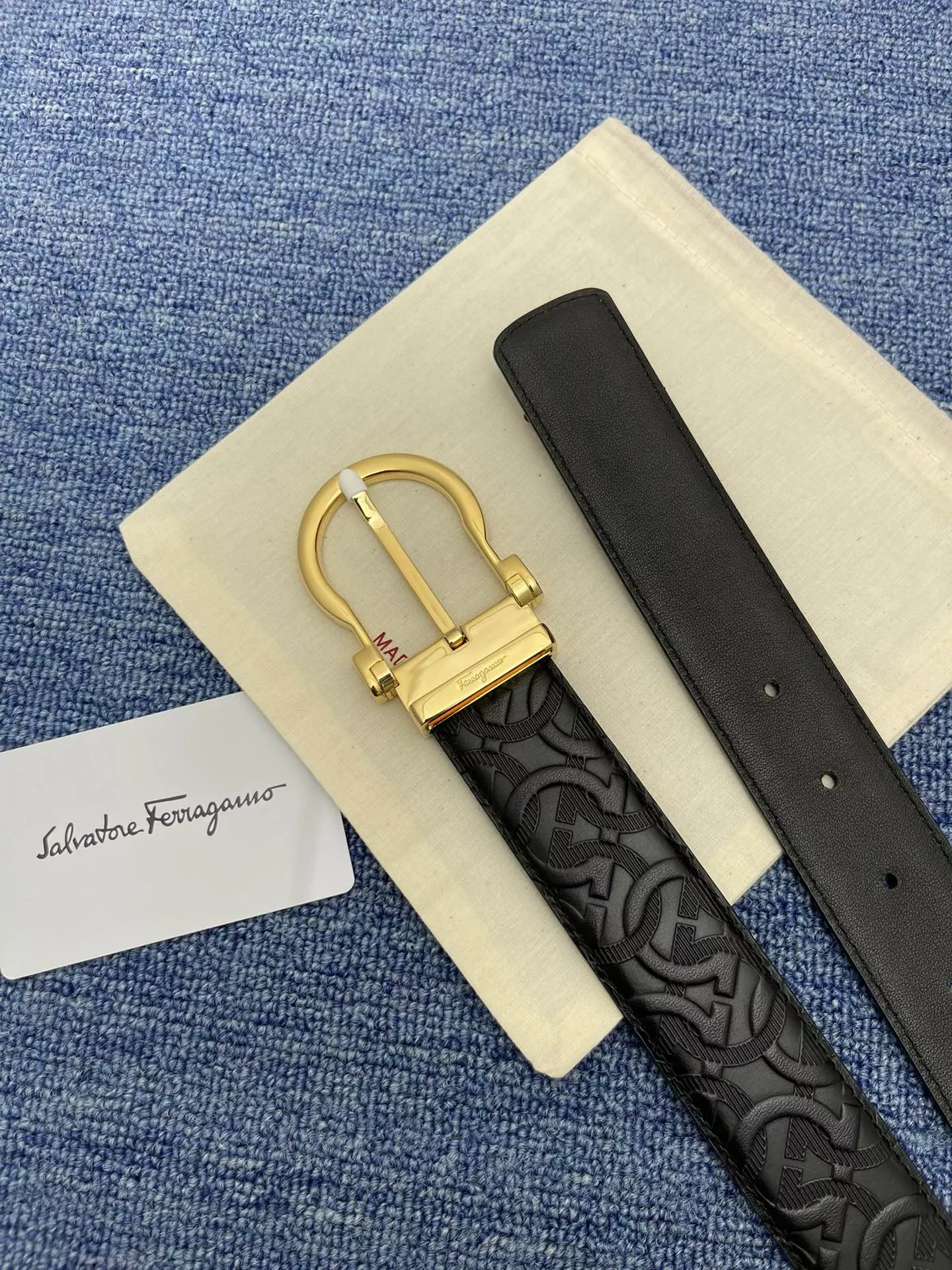 Salvatore Ferragamo AAA Quality Belts In 3.5cm For Men Elegant 1119