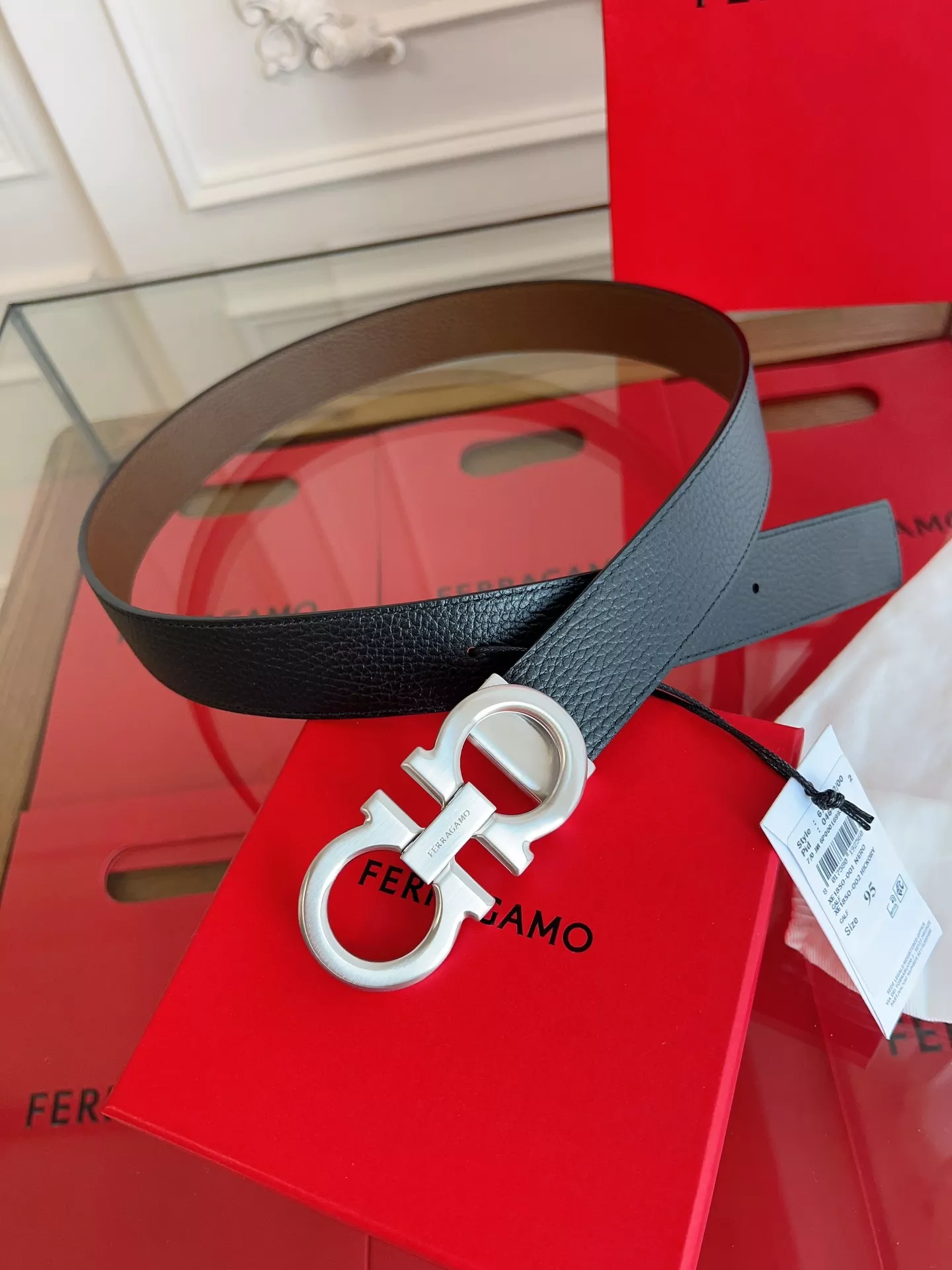 Salvatore Ferragamo AAA Quality Belts In 3.5cm For Men Flexible 1623