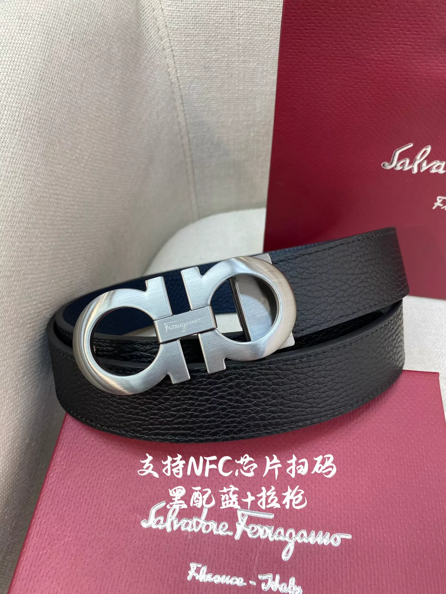 Salvatore Ferragamo AAA Quality Belts In 3.5cm For Men GoodFit 8716