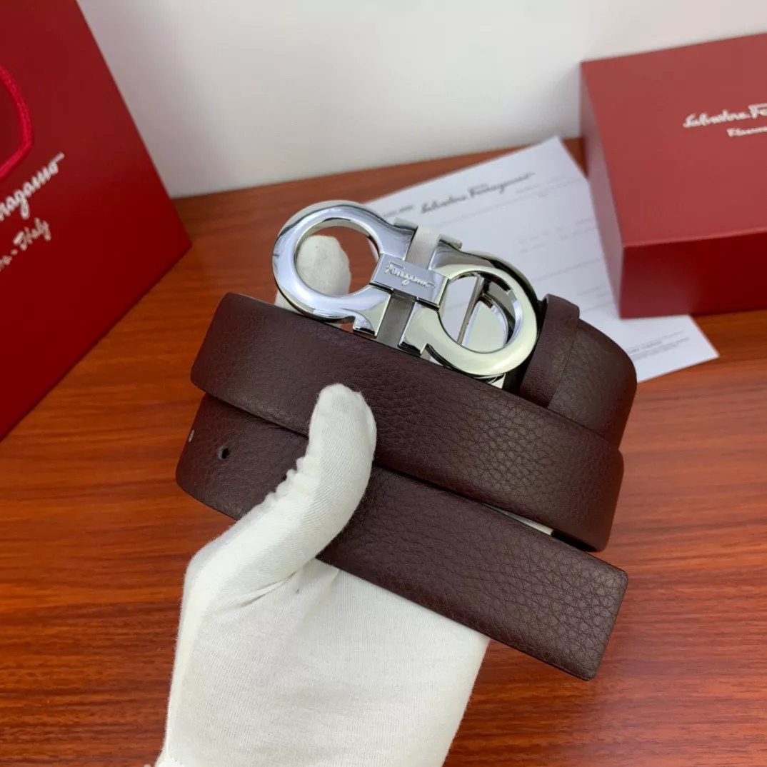 Salvatore Ferragamo AAA Quality Belts In 3.5cm For Men HighQuality 6129
