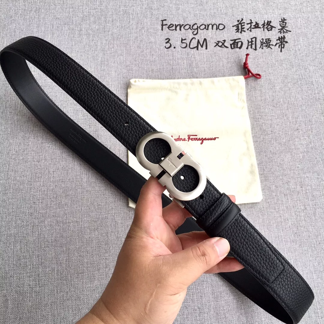 Salvatore Ferragamo AAA Quality Belts In 3.5cm For Men NewStyle 2276