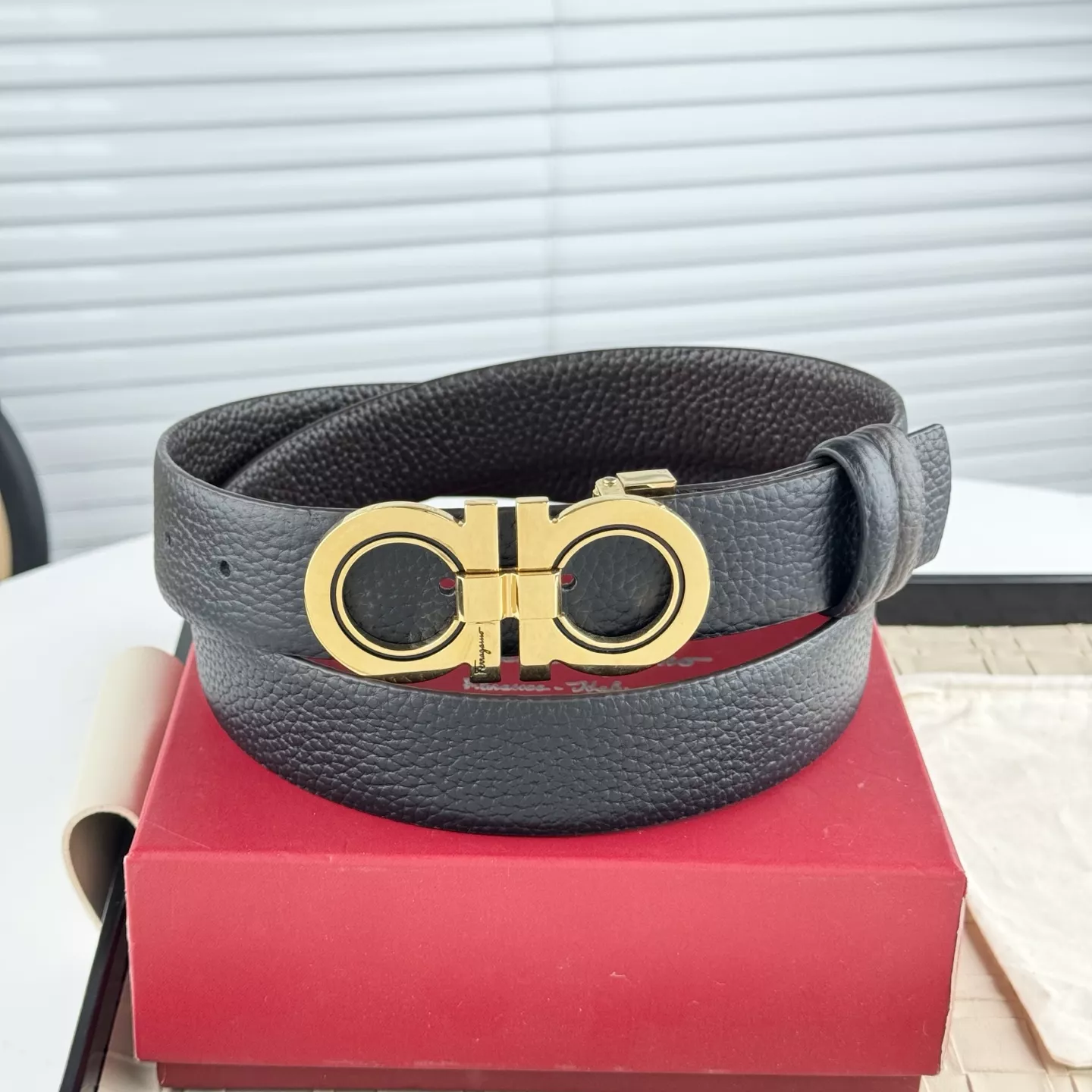 Salvatore Ferragamo AAA Quality Belts In 3.5cm For Men Refined 3368