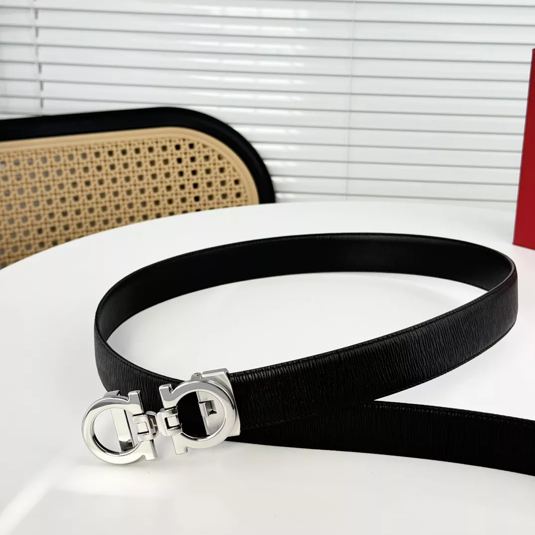 Salvatore Ferragamo AAA Quality Belts In 3.5cm For Men Resilient 3873