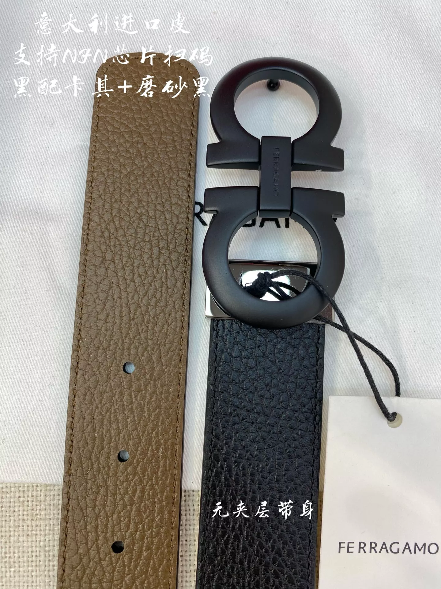 Salvatore Ferragamo AAA Quality Belts In 3.5cm For Men Sleek 345