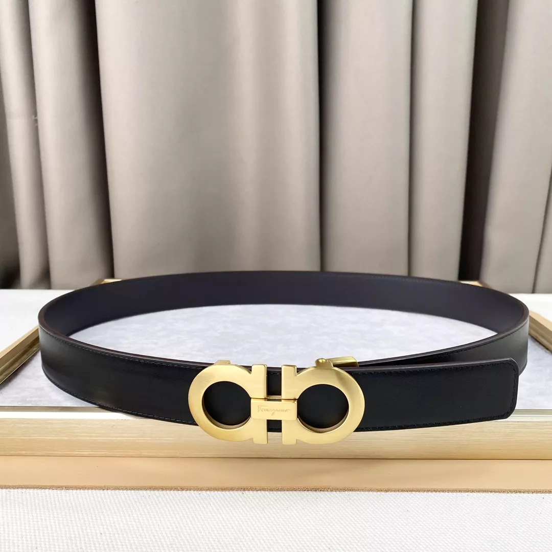 Salvatore Ferragamo AAA Quality Belts In 3.5cm For Men SportInspired 1238