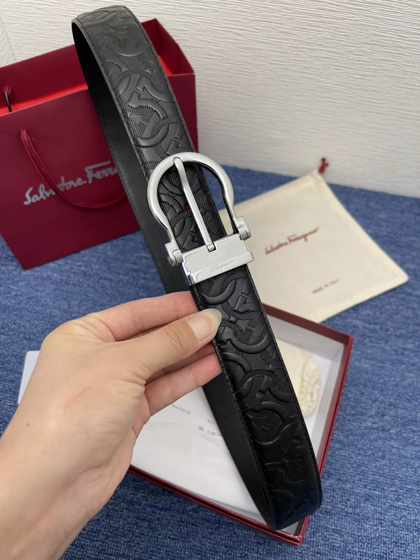 Salvatore Ferragamo AAA Quality Belts In 3.5cm For Men SportInspired 443