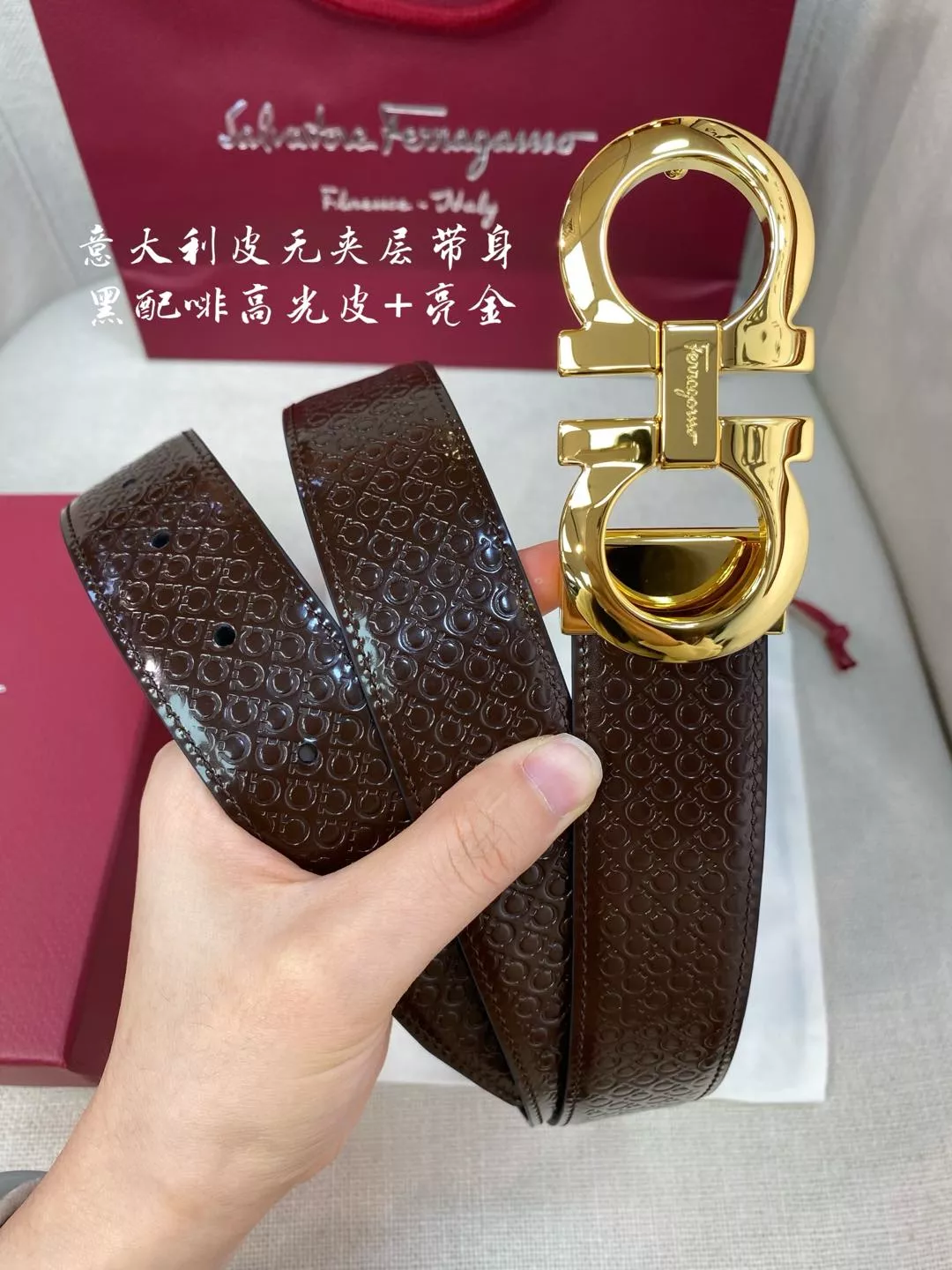 Salvatore Ferragamo AAA Quality Belts In 3.5cm For Men StreetReady 3488
