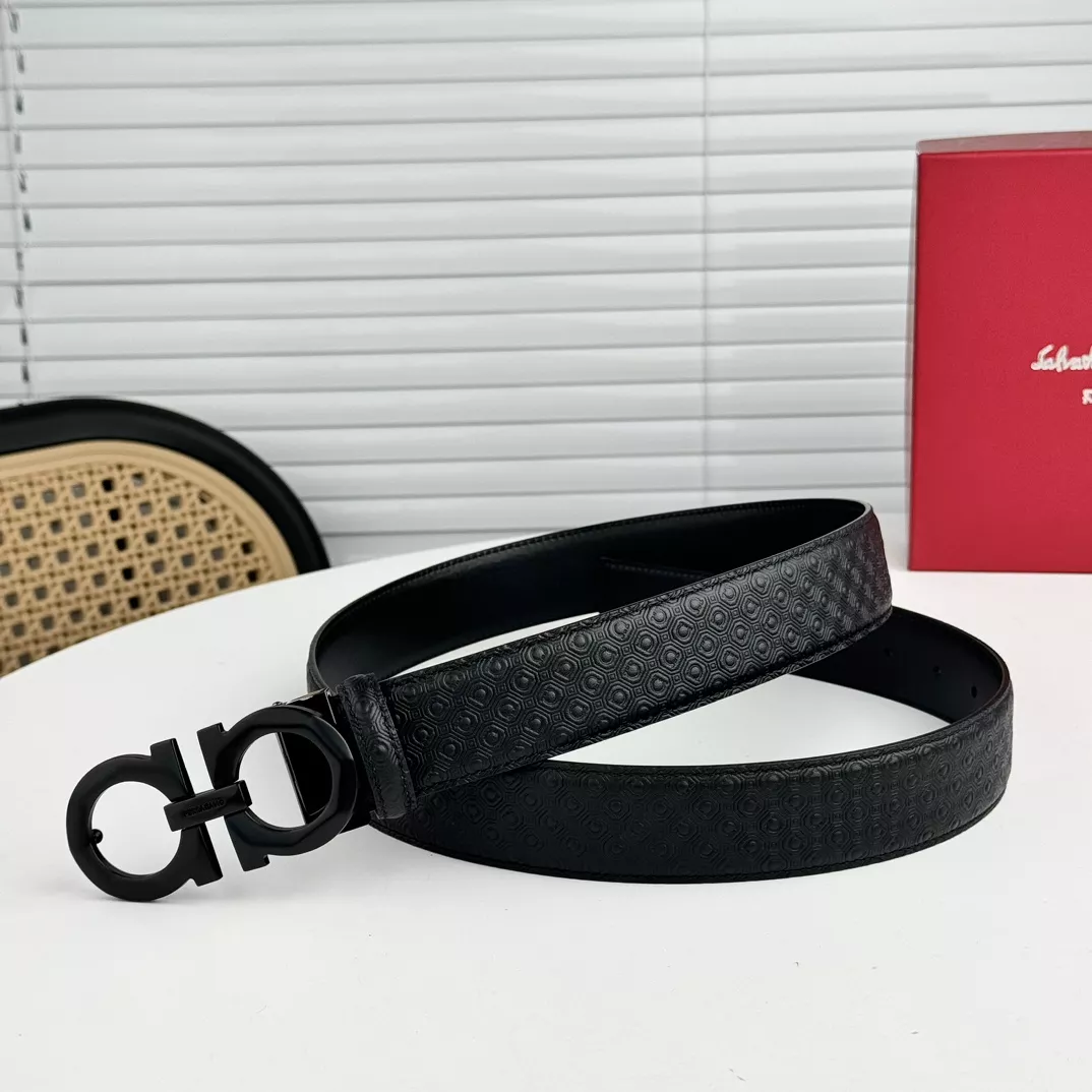 Salvatore Ferragamo AAA Quality Belts In 3.5cm For Men Timeless 8482