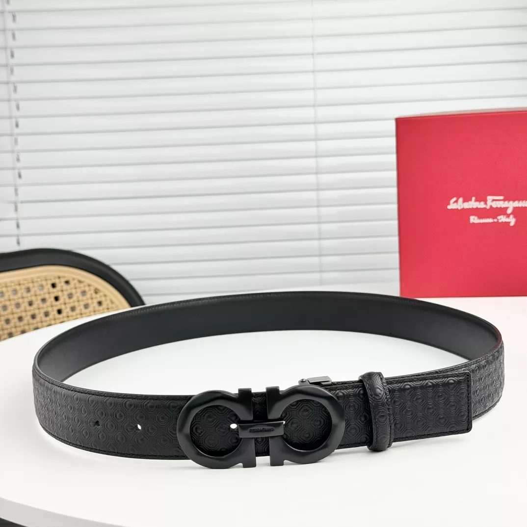 Salvatore Ferragamo AAA Quality Belts In 3.5cm For Men Timeless 8482