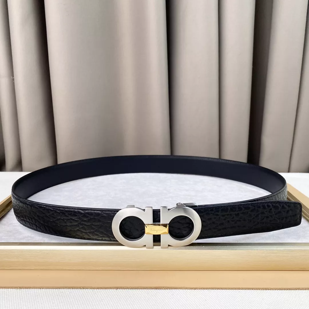 Salvatore Ferragamo AAA Quality Belts In 3.5cm For Men Trendy 6997
