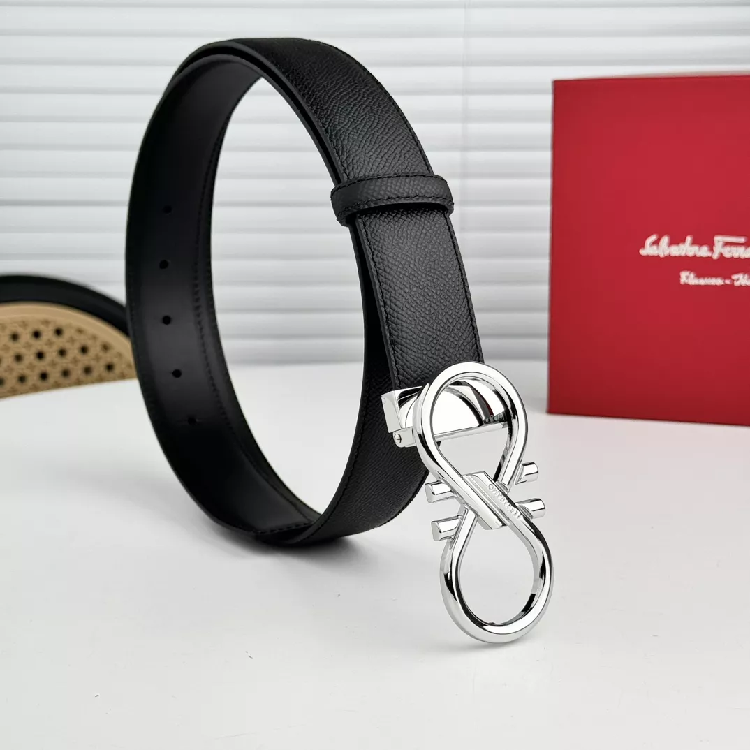 Salvatore Ferragamo AAA Quality Belts In 3.5cm For Men Versatile 5193