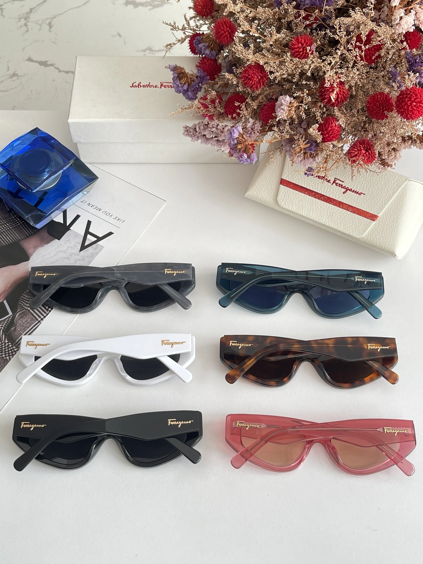 Salvatore Ferragamo AAA Quality Sunglasses DailyWear 5522