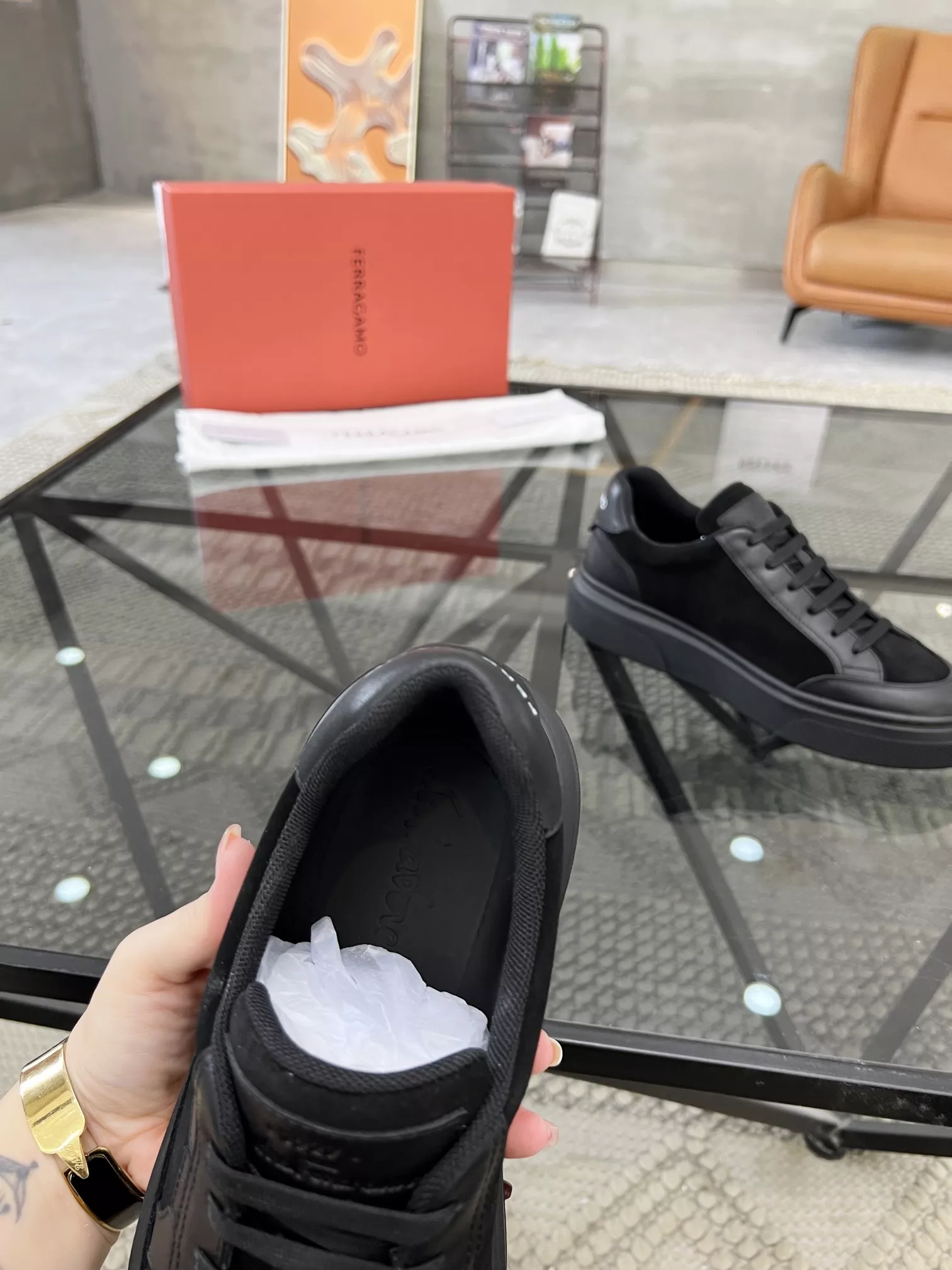 Salvatore Ferragamo Casual Shoes For Men Classic 8713