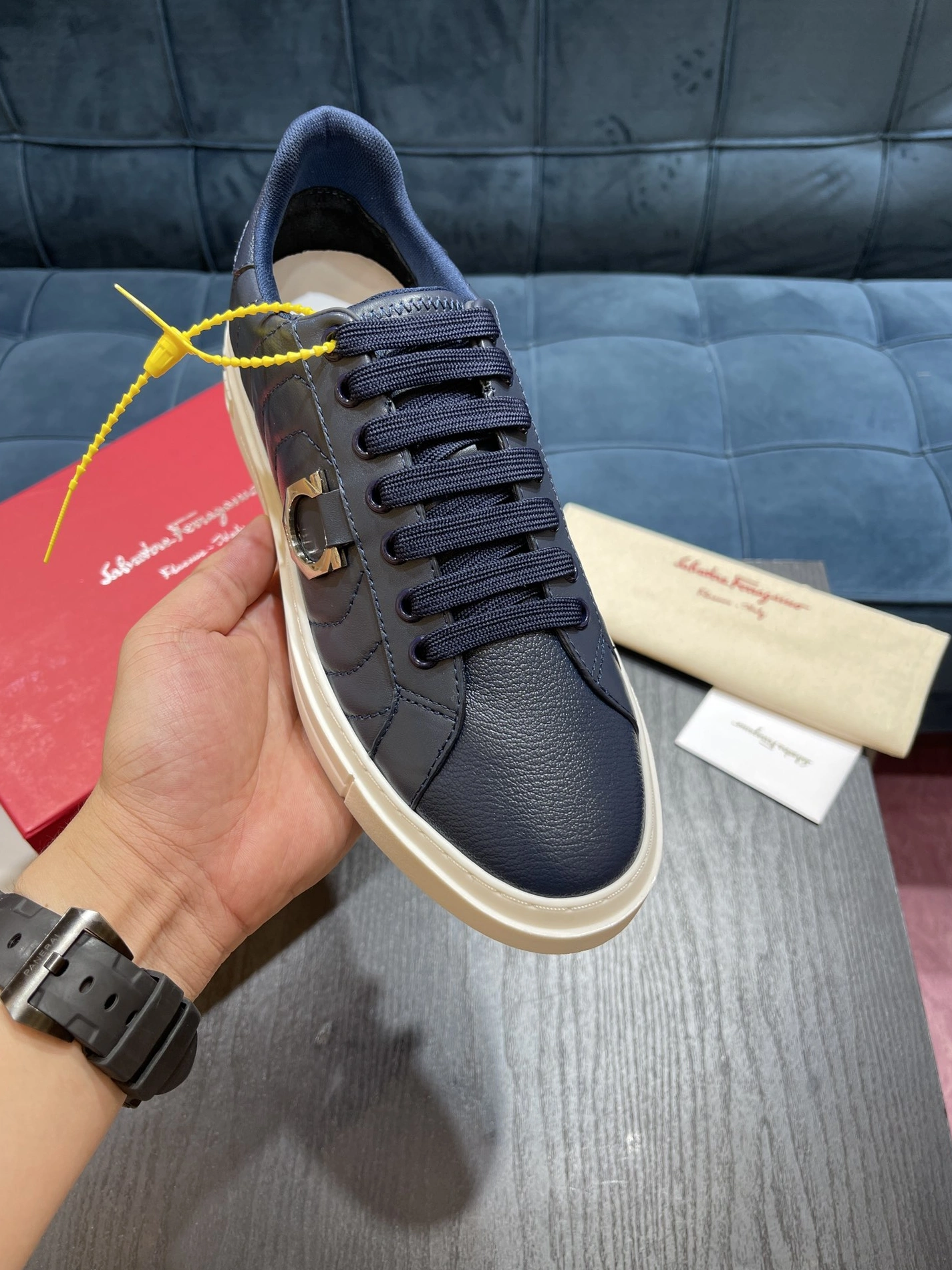 Salvatore Ferragamo Casual Shoes For Men Versatile 7751