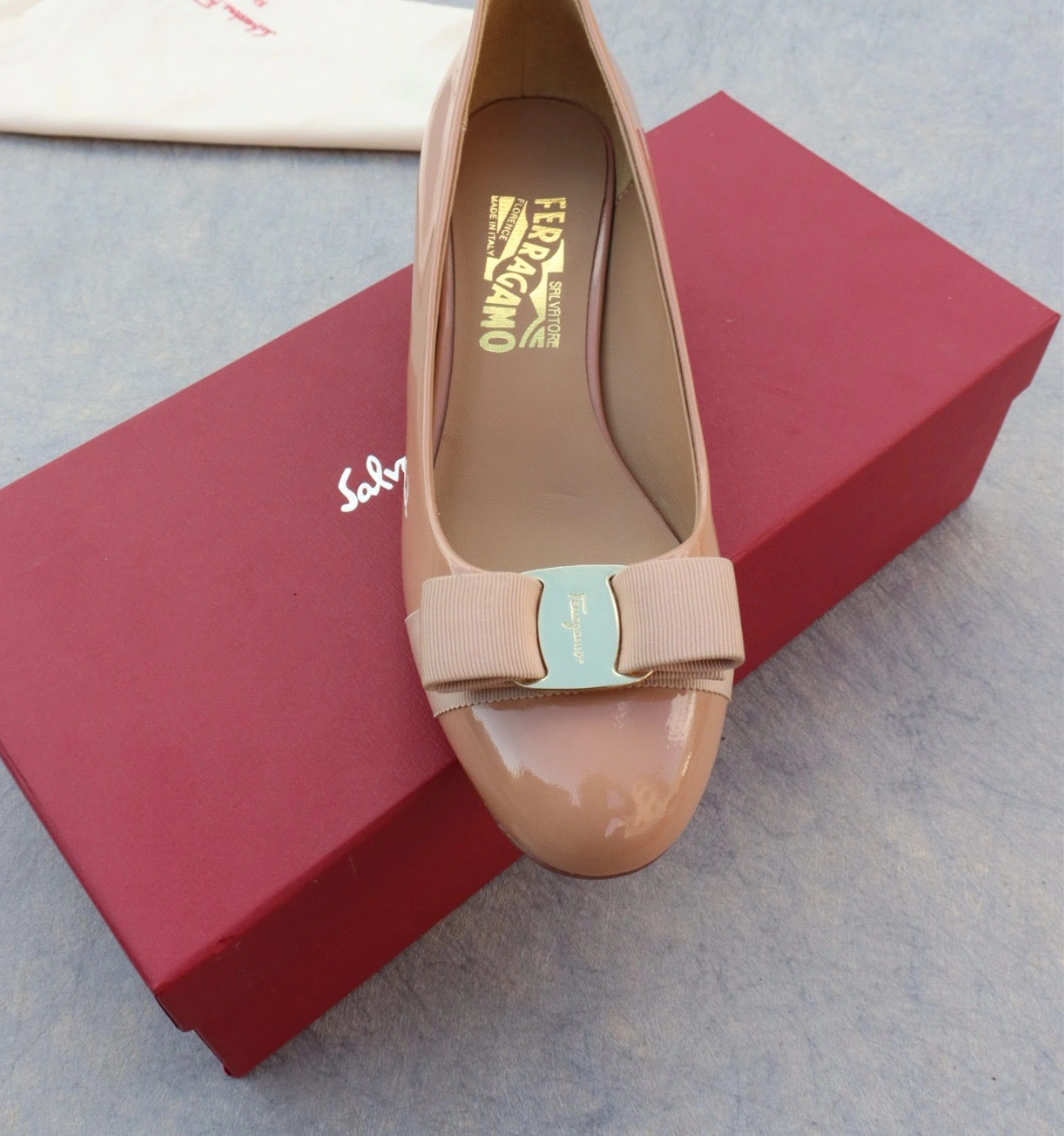 Salvatore Ferragamo Flat Shoes For Women Breathable 2973